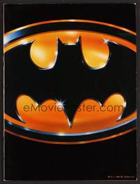 3b122 BATMAN Japanese program '89 Michael Keaton, Jack Nicholson, directed by Tim Burton!