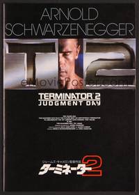 3b149 TERMINATOR 2 Japanese program '91 cool images of Arnold Schwarzenegger, Linda Hamilton!