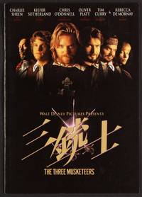 3b151 THREE MUSKETEERS Japanese program '93 Disney, Charlie Sheen, Kiefer Sutherland, O'Donnell