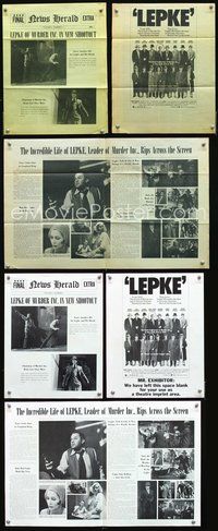 3b275 LEPKE 2 promo brochures '74 Tony Curtis, Anjanette Comer, Milton Berle!