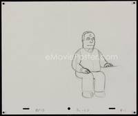 3b008 SIMPSONS pencil drawing '90s Matt Groening, cartoon artwork of Dr. Hibbert!