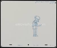 3b020 SIMPSONS pencil drawing '00s Matt Groening, cartoon artwork of Mr. Burns!