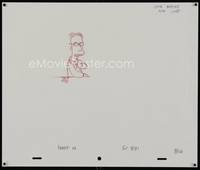 3b025 SIMPSONS pencil drawing '00s Matt Groening, cartoon artwork of Professor Frink!