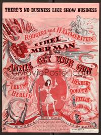 3b608 ANNIE GET YOUR GUN sheet music '46 Ethel Merman, There's No Business Like Show Business!