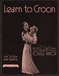 3b628 COLLEGE HUMOR sheet music '33 Bing Crosby, Mary Carslisle, Learn to Croon!