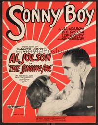 3b802 SINGING FOOL sheet music '28 Al Jolson, Sonny Boy!
