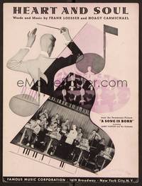 3b811 SONG IS BORN sheet music '48 Larry Clinton & his orchestra, Heart and Soul!