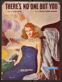 3b835 THERE'S NO ONE BUT YOU sheet music '46 sexy image of Rita Hayworth!