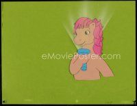 3b040 MY LITTLE PONY animation cel '86 cartoon, artwork of pony with flashlight!