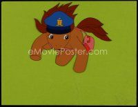 3b044 MY LITTLE PONY animation cel '86 cartoon, pony with hat and purse!