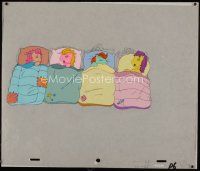 3b037 MY LITTLE PONY animation cel '86 cartoon, artwork of ponies having a slumber party!