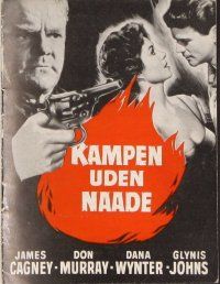 3b095 SHAKE HANDS WITH THE DEVIL Danish program '59 James Cagney, Don Murray, Dana Wynter!