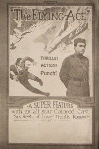 3b474 FLYING ACE herald '26 cool all-black aviation, thrills, action, punch!