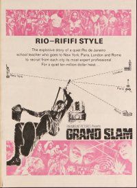3b483 GRAND SLAM herald '68 Janet Leigh, Edward G Robinson, great action images!
