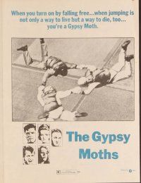 3b488 GYPSY MOTHS herald '69 Burt Lancaster, John Frankenheimer, cool sky diving images!