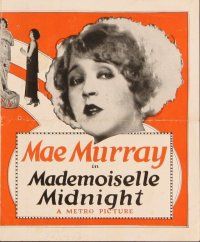 3b518 MADEMOISELLE MIDNIGHT herald '24 close-up of pretty Mae Murray, John St. Polis!