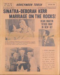3b523 MARRIAGE ON THE ROCKS herald '65 Frank Sinatra, sexy bride Deborah Kerr & Dean Martin!