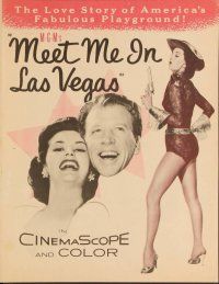 3b524 MEET ME IN LAS VEGAS herald '56 super sexy full-length showgirl Cyd Charisse in skimpy outfit!