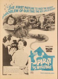 3b558 SPIRIT IS WILLING herald '67 Sid Caesar, spook spoof, the sex life of ghosts!