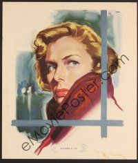 3b111 GREATEST LOVE Italian art print '51 classic Manno artwork of Ingrid Bergman, Europa '51!