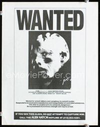 3b370 ALIEN NATION 5 movie papers '88 cool wanted poster of murderous alien!