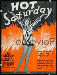 3b390 HOT SATURDAY trade ad '32 Cary Grant, Randolph Scott & sexy Nancy Carroll!