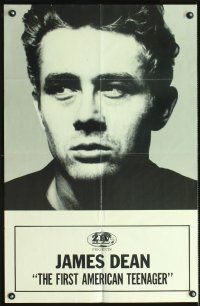 3b351 JAMES DEAN: THE FIRST AMERICAN TEENAGER special poster '75 great images of Dean!
