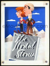 3b330 MORTAL STORM 2-sided magazine ad '40 great artwork of Margaret Sullavan & Jimmy Stewart!