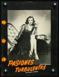 3b392 MR. DISTRICT ATTORNEY Spanish/U.S. trade ad '46 many images of super sexy Marguerite Chapman!