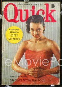 3b324 QUICK MAGAZINE magazine '52 cool articles & ads + Lili St. Cyr, Dorothy Dandridge!