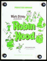 3b388 ROBIN HOOD production handbook '73 Walt Disney cartoon, the way it REALLY happened!