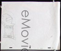 3b001 SIMPSONS 4 pencil drawing '90s Matt Groening cartoon, art of space aliens Kodos & Kang!
