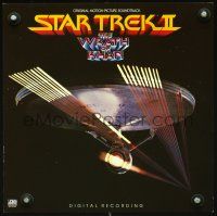 3b365 STAR TREK II 19 music poster '82 The Wrath of Khan, cool image of Enterprise!
