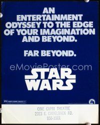 3b375 STAR WARS 6 movie papers '77 George Lucas classic sci-fi epic, Mark Hamill, Harrison Ford