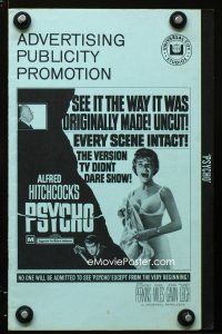 3b305 PSYCHO pressbook R69 sexy half-dressed Janet Leigh, Anthony Perkins, Alfred Hitchcock