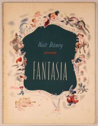 3b213 FANTASIA program book '42 Mickey Mouse & others, Disney musical cartoon classic!