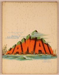 3b219 HAWAII hardcover program '66 Julie Andrews, Max von Sydow, Richard Harris!