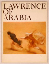 3b226 LAWRENCE OF ARABIA program '62 David Lean classic starring Peter O'Toole!