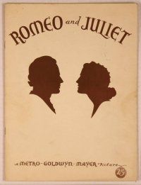 3b240 ROMEO & JULIET program book '36 Norma Shearer, Leslie Howard, Barrymore, William Shakespeare