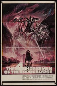 3c011 4 HORSEMEN OF THE APOCALYPSE 1sh '61 really cool artwork by Reynold Brown!