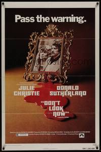 3c245 DON'T LOOK NOW 1sh '74 Julie Christie, Donald Sutherland, directed by Nicolas Roeg!