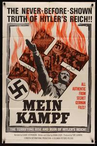 3c514 MEIN KAMPF 1sh '61 terrifying rise and ruin of Hitler's Reich from secret German files!