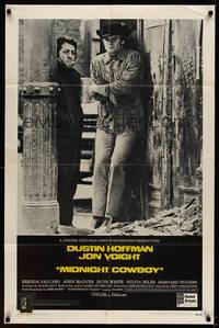 3c523 MIDNIGHT COWBOY x-rated 1sh '69 Dustin Hoffman, Jon Voight, John Schlesinger classic!