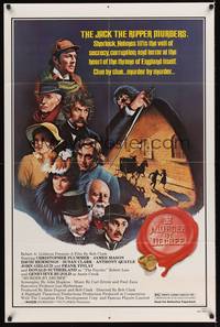 3c566 MURDER BY DECREE 1sh '79 Christopher Plummer as Sherlock Holmes, James Mason as Dr. Watson!