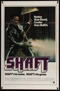 3c776 SHAFT int'l 1sh '71 classic image of Richard Roundtree, hotter than Bond, cooler than Bullitt