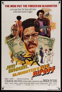 3c795 SLAUGHTER'S BIG RIPOFF 1sh '73 the mob put the finger on BAD Jim Brown!