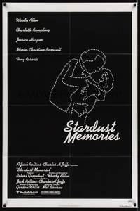 3c827 STARDUST MEMORIES 1sh '80 directed by Woody Allen, cool star constellation art!