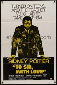 3c913 TO SIR, WITH LOVE int'l 1sh R79 Sidney Poitier, Lulu, directed by James Clavell!