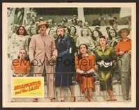 3d305 BULLFIGHTER & THE LADY LC #7 '51 Katy Jurado & shocked crowd watch what's happening in ring!