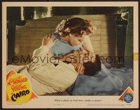 3d309 CAIRO LC '42 romantic close up of Jeanette MacDonald & Robert Young embracing!